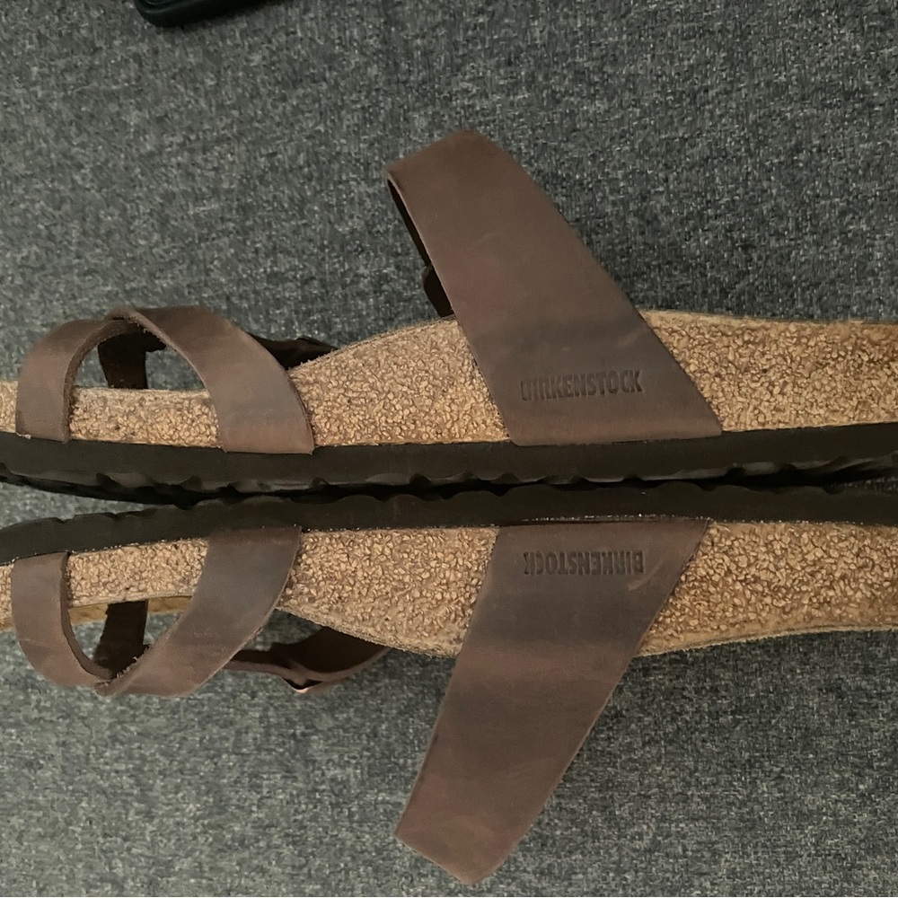 Birkenstock Mayari Tan Double Strap Sandals - Picture 3 of 4